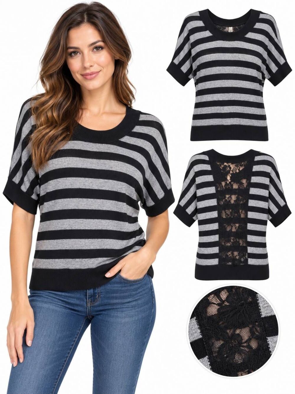 Eyeshadow Medium Black/Gray Sweater